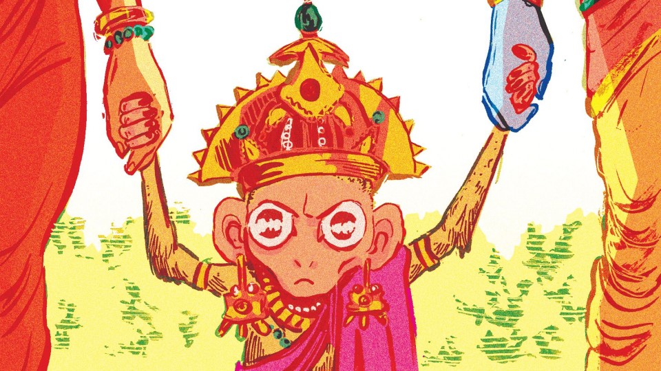 “¡Basta, Monito!” de Dolores Alcatena. La Épica del Ramayana desde el berrinche.